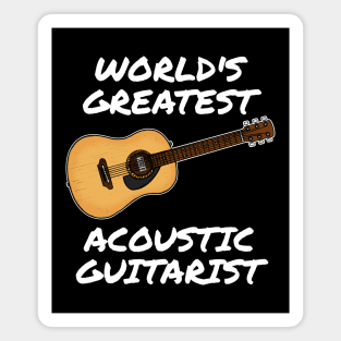 World's Greatest Acoustic Guitarist, Guitar Teacher Musician Magnet